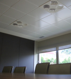 REV Diffuser Installed in Conference Room